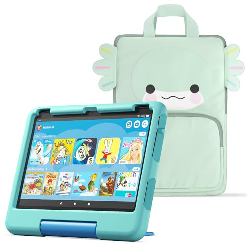 Fire HD 10 Kids-Tablet (Neueste Generation), für Kinder ab dem Vorschulalter | Mit 10-Zoll-Display, Kindersicherung und 2 Jahren Sorglos-Garantie | 32 GB + Tragetasche für Amazon Kids-Tablets