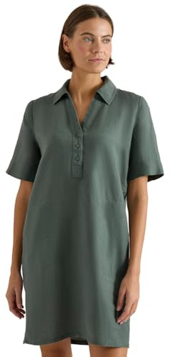 Cecil Knielanges Kleid aus Leinen just Khaki XS