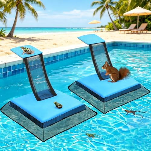 Ausstiegshilfe Pool für Tiere, SGZIOO 2 Stück Sicherheitsleiter Pool für Tiere, Tierrettende Fluchtrampe Für Pool, Zum Retten Von Fröschen, Enten, Vögeln und Anderen Kleintieren vor Dem Ertrinken