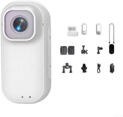 Action-Kamera, 4 K WLAN, kompakt, magnetisch, für Sport, Reisen, Daumengröße, Fahrrad-Recorder, Outdoor-Fotografie (weiß)