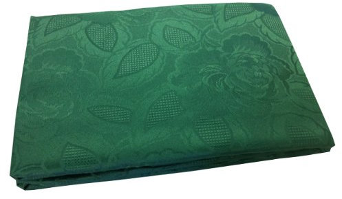 Emma Barclay Damast Rose Jacquard Tischdecke in Waldgrün 70x108 (178x274cm)