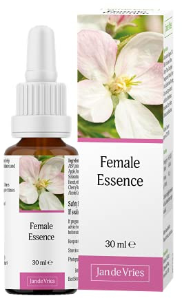 Jan De Vries Female Essence | Flower Essence | Soothe Irritable Moods | Contains Olive, Crab Apple & Pomegranate | 30ml