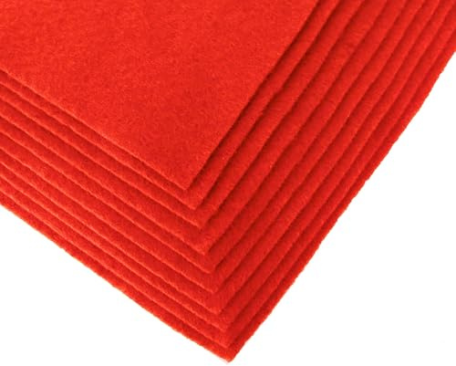 maDDma Bastelfilz Bögen 10er-Pack Flex Filz DIN A4, Stärke 1,5-2mm, Filzplatte, 50 Farben
