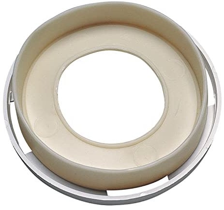 Wirquin 79420001 Bague sortie de cuvette avec joint pour pipe rigide, blanc
