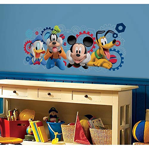 Nursery Wall Decal for Boys & Girls / Disney Mickey Mouse Clubhouse Capers Peel and Stick Giant Wall Decals