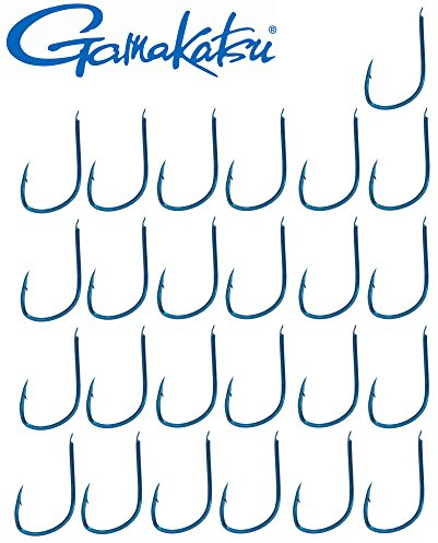 Gamakatsu Haken LS-2210 blau- 25 Forellenhaken zum Forellenangeln, Angelhaken zum Stand- & Schleppangeln auf Forellen, Einzelhaken, Größe:6