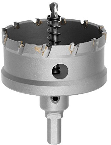 Sourcingmap Carbide Hole Saw Drill Bit, 70mm Hole Cutter for Stainless Steel Alloy Cast Iron Copper Metal Sheet, with Limit Step
