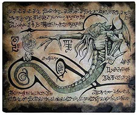 YISUMEI Decke 150x200 cm Kuscheldecken Sanft Flanell Weich Fleecedecke Bettüberwurf Die Rituale von Cthulhu