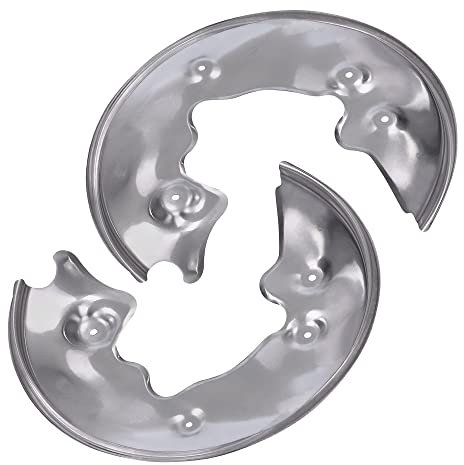 BESTPRICE 2x Ankerblech hinten links & rechts Spritzbelch Deckblech für Bremsscheibe Kompatibel mit A udi A4 B8 (8KH)(8K2)(8K5), A5 (8T3)(8F7)(8TA), A6 C7 (4G2, 4GC)(4G5, 4GD), A7 (4GA, 4GF), Q5 (8RB)
