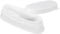 Sonew Portable Nail Dipping Powder Tray Manicure Mould Nail Container for Making Perfect French Tip Smile Lines, White