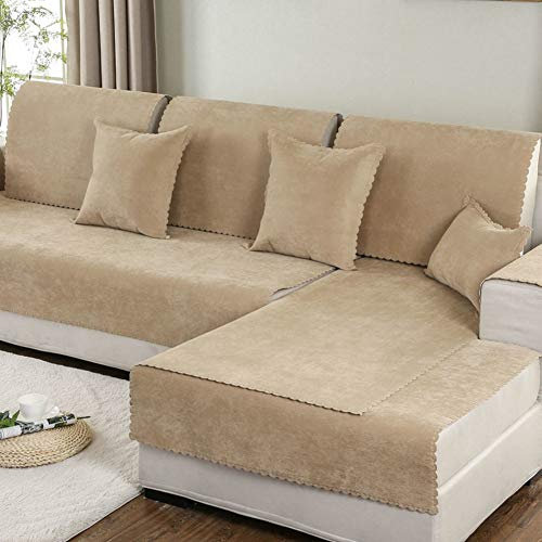 Love House wasserdichte Schnitt Sofa Überwurf Für Haustiere, Anti-rutsch Einfarbig Schmutzresistent Schonbezug Sofa Sofa Throw Sofabezug -gelb 70x150cm(28x59inch)