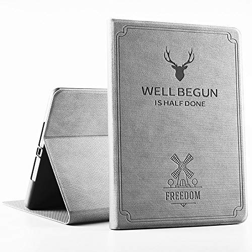 DuraSafe - Funda con Tapa para iPad Smart Folio (diseño de Ciervo) Gris iPad Pro 11 2018