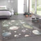 CARPETIA Kinderteppich Weltraum Sterne und Planeten Pastell grau Größe 160x230 cm