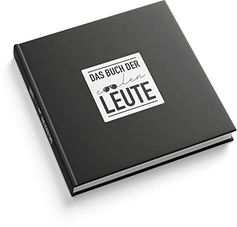 itenga Gästebuch Freundebuch Das Buch der coolen Leute I 21,0 x 21,0 cm, 88 Blanko Seiten I ideal als Fotoalbum oder zum Festhalten von Erinnerungen