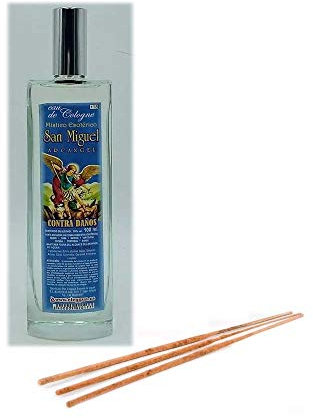 PACK AGUA DE COLONIA SAN MIGUEL ARCÁNGEL 100ML + 3 VARILLAS DE INCIENSO DORAZEN