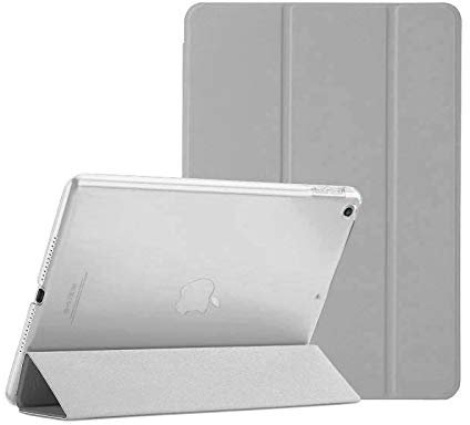 TechDealsUK Smart Étui magnétique pour Apple iPad Air (1ère génération) A1474 A1475 A1476 avec fonction de mise en veille automatique (gris)