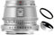 TTArtisan Obiettivo fisso 35 mm F1.4 formato APS-C grande apertura messa a fuoco manuale per fotocamera con attacco a L, argento per Leica T CL TL TL2 Sigma FP