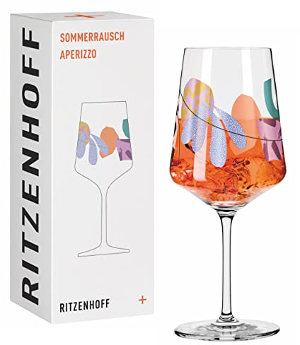 RITZENHOFF 2841008 Aperitifglas 500 ml - Serie Sommerrausch Nr. 8 mit farbenfrohen Formen - Made in Germany