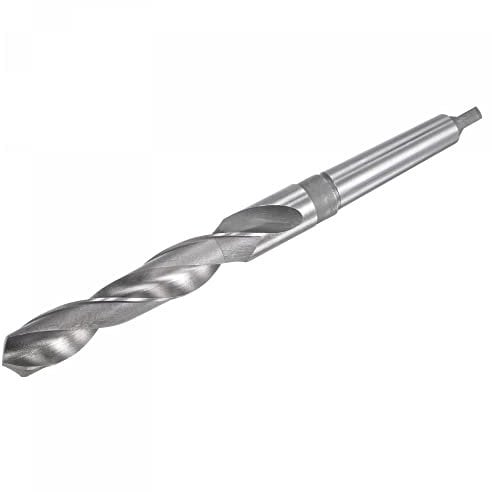 sourcing map 21mm Haute Vitesse Acier Foret Hélicoïdal avec MT2 Morse Cône Tige 240mm Globale Longueur