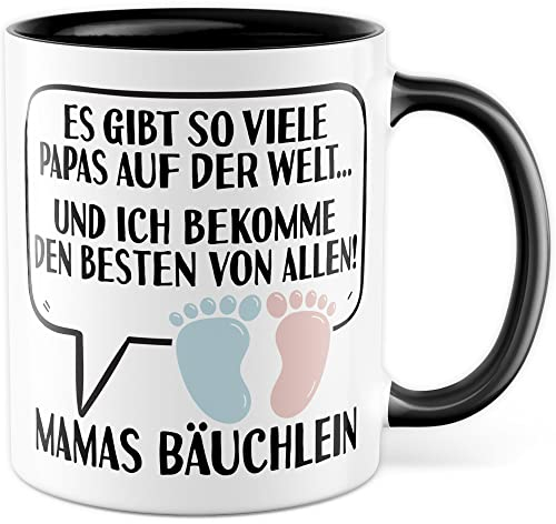 Tasse Papa - Werdender Papa Geschenk 2025 - Vater Baby Vaterschaft Verkündung Sohn Tochter - Vatertag Geschenk-Idee Kaffeebecher