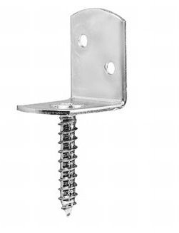 SunnyDeals L-Beschlag | Zaunwinkel | L-Winkel mit Schraube | Montagewinkel V2A-Edelstahl | Edelstahlwinkel | L-Winkelbeschlag rostfrei | Karton à 80 Stk