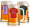 ukgiftstoreonline Personalised Football Shirt Birthday Pint Glass Beer Tankard Sports Team Award