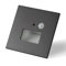 INNOVATE LED Einbaustrahler 230V mit Bewegungsmelder Licht [ColourSwitch Schwarz] Wandleuchte Innen LED Strahler Außen I Lampe mit Bewegungsmelder Innen Indirekte Beleuchtung (Eckig - Auslass Eckig)