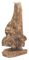CREEDWOOD Wurzelholz SKULPTUR Drift 50 | Teakholz~ 50 cm, Unikat | Natur Teakholzfigur, Wurzelholz Figur, Treibholz Skuptur, Holzskulptur, Wurzel Figur auf Sockel