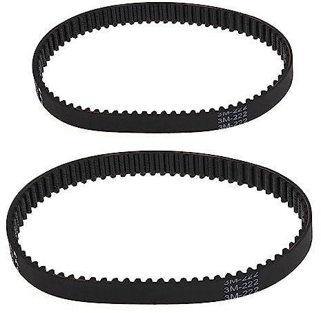 EMSea Lot de 2pcs Courroies Dentées pour Aspirateur en Caoutchouc Compatibles avec Bissell Proheat 2X 1548 1550 1551 15483 Numéro de Pièce de Rechange 1606419 et 1606418