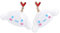 Roffatide Frauen Ohrringe Anime Zimtschnecke Ohrringe Cosplay Mode Legierung Harz Ohrstecker Ohrring Melody Lovely Ohrring für Frauen Mädchen