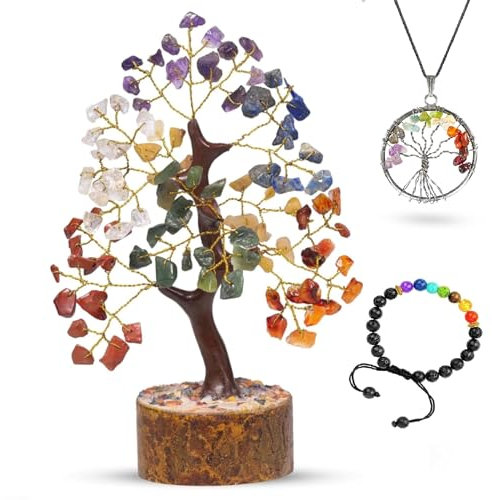 PYOR Chakra Tree of Life, Crystal Trees, Gifts for Women, House Decor