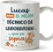 MUGFFINS Tazas Personalizadas para TÉCNICO DE LABORATORIO hombre - En Español - Mejor que yo Sepia - 11 oz / 330 ml - Regalo Personalizable original y divertido