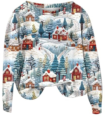 Ugly Pull Noel Rigolo Femme Hiver Sweatshirts Pull Noël Femme Sweat Drole Pull de Noel Femmes,Pull Noel Famille Assortis,Pull Noel Moche,Noël Sweat Polaire Femme Hiver Chaud Hoodie