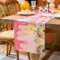 Hanrunsi Tischläufer Geburtstag Rosa Schöne Tischläufer Donuts für Mädchen Kinder Tischläufer Küche Esstisch Party Dekoration für Innenbereich Party Dekor 33x183cm