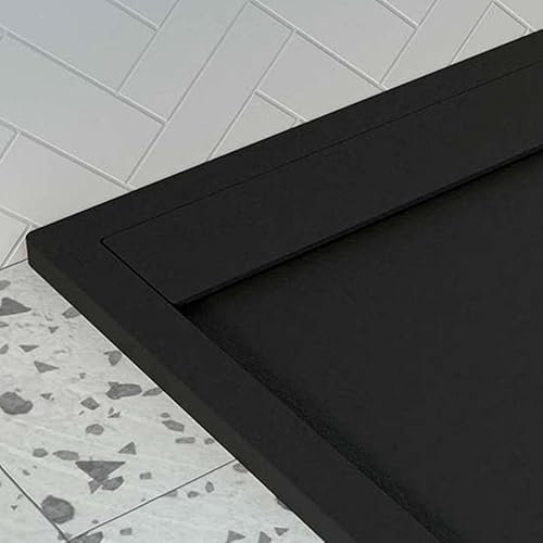 Grille de receveur de douche 80 cm pour receveur de douche Amur largeur 90cm couleur Noir