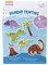 GLOREX 6 1242 703 - Diamond Painting Stickers, Motiv: Dino, Bastelset zum Malen mit Glitzersteinchen, für Kinder ab 6 Jahren