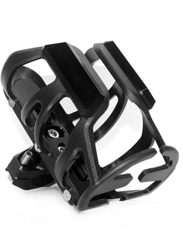 FLYIFE Moto CNC Boisson Café Thé Support De Verre Bouteille d'eau Support De Verre pour K&awasaki KLX125 KLX250 KLX450R D-Tracker 125 KLX150S KLX 250 125 150 Décorer (Color : Le Noir)