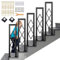 SCGSJZH Ringhiera per Scale Interne, Corrimano Forma di U con Diamante Motivo Decorativa, Passamano in Ferro con Kit di Viti, Ringhiere per Soffitta, Corridoio, Esterni Gradini (110cm)