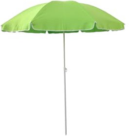 OWIJI Ombrellone Spiaggia Antivento Verde Portatile Leggero Diametro 240 cm Anti UV Parasole Tracolla Custodia Giardino Balcone Terrazza