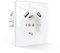 CNBINGO Einzelsteckdose Unterputz mit Krallen - Glas Schuko Steckdose mit USB-A (Max 2.1Amp total) - 16 Amp Wandsteckdose - Weiß