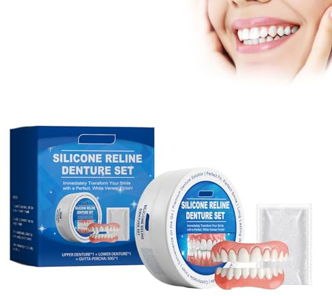 Silikon Reline Gebiss Set, Gebiss Silikon Reline Kit, Silikon Gebiss Reliner Kit, Gebiss Reline Kit, Silikongebiss (1set)