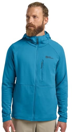 Jack Wolfskin Herren Kolbenberg Hooded Fz M, Aurora Blue, M EU