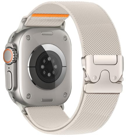 Elastisches Armbänder für Apple Watch Ultra/2 Armband 49mm 46mm 40mm 44mm 45mm 41mm 42mm 38mm,Nylon Stoff Band Fallschirmverschluss Sport Strap für Apple Watch 10 iWatch 9 8 7 6 5 4 3 SE/2 Apfelband