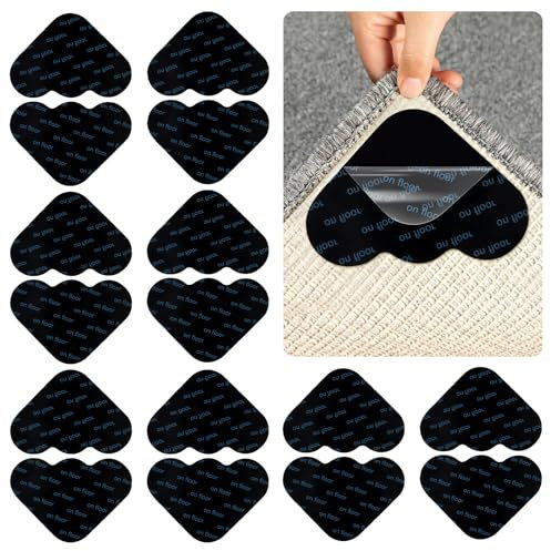 16Stück Teppich Antirutschunterlage,Antirutschmatte für Teppich,Teppich Antirutschunterlage,Teppich Rutsch Stop,Teppich Antirutsch Pad,Anti Rutsch Teppichunterlage,Teppichstopper für Böden Teppiche