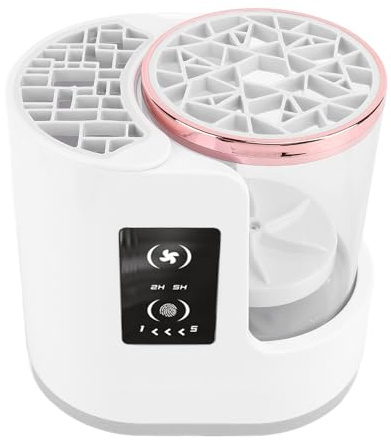 Elektrischer Make up Pinselreiniger, Kosmetikpinselreiniger, Abnehmbare Make up Pinselreiniger Trocknermaschine mit 2 Stunden 5 Stunden Timer, Automatisch Rotierender Make up