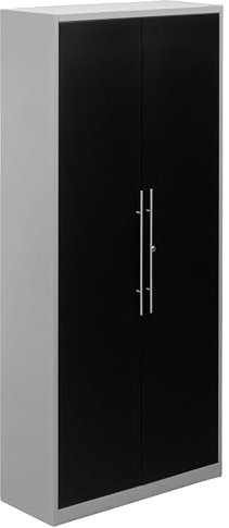 METALLMOBELL - Armoire de Rangement pour Le Garage, 90x38x200cm, avec Étagères en Métal et Serrure | Armoire Metallique, Meubles de Bureau, Meuble Rangement Bureau - MB013G