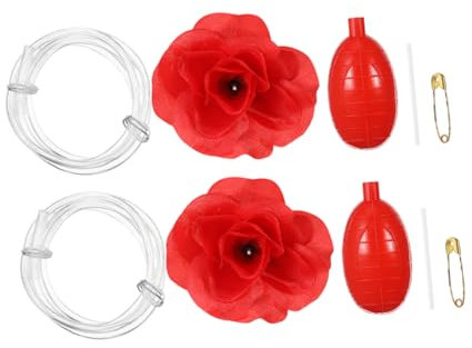 Milisten 2pièces Farce De Caca Rose Giclante Ensemble De Farces pour Garçon Fille Et Adultes avec Rose Rouge Réaliste