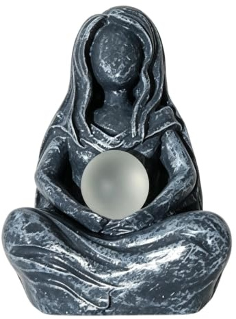Mutter Erde Kunststatue - Abstrakte Weibliche Skulptur, Erdige Spirituelle Figur | Outdoor Mondgöttin Harz Ornament, Dekorative Gartengöttin -Ikone Für Frühlingsäquinoktienfeier, Muttertagsgeschenk