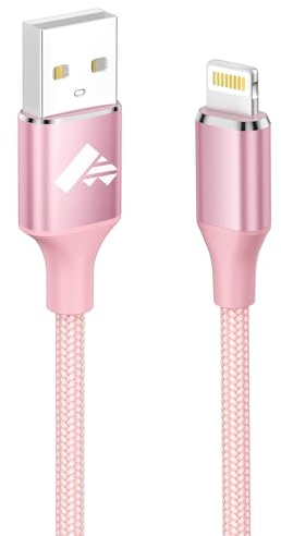 Aioneus iPhone Charger Cable, MFi Certified Lightning Cable 2M iPhone Charger Fast iphone Charging Cable Nylon Lightning to USB Cable for iPhone 14 13 12 11 Pro Max XS XR X 8 7 6 Plus 5 SE