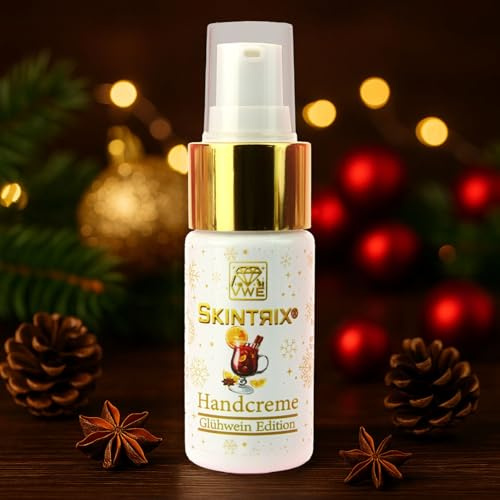SKINTRIX Glühwein Handcreme – Pflegende Winteredition mit Glühweinduft, 30 ml